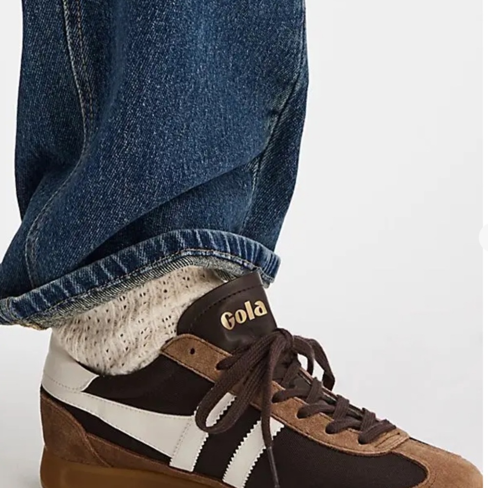 Gola Brown White Tan Classic Sneakers - Picture 2 of 7